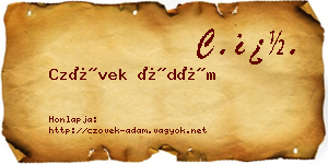 Czövek Ádám névjegykártya